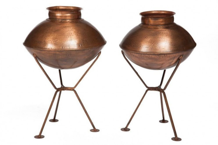 Вазы Secret De Maison CAVE ( mod. M-12613 ) , металл, 50х31х31/52х35х35см, античная медь