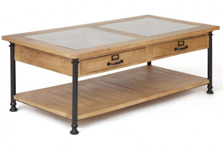 Журнальный стол Secret De Maison ACADEMY, дерево манго, 50х135х70см, Natural (натуральный)