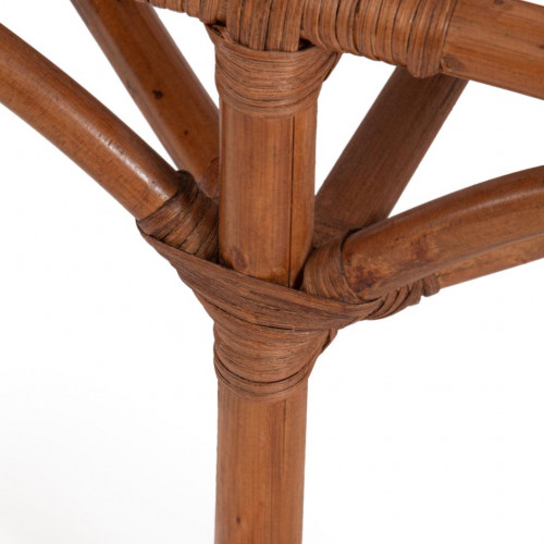 Комплект для отдыха TURKEY (стол круглый (со стеклом)+2 кресла + диван) /с подушками/, ротанг, кр:70х65х78см, дв:120х65х78см, ст:D50х56,5см, coco brown (коричневый кокос)