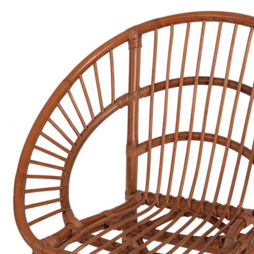 Комплект для отдыха TURKEY (стол круглый (со стеклом)+2 кресла + диван) /с подушками/, ротанг, кр:70х65х78см, дв:120х65х78см, ст:D50х56,5см, coco brown (коричневый кокос)