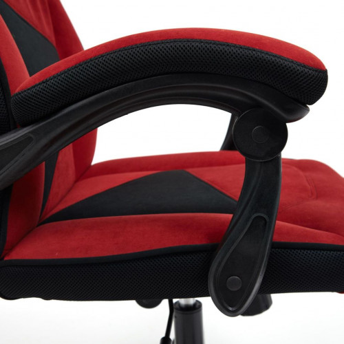 Кресло ARENA, флок , бордовый/черный, 10/35