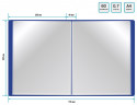 Папка с 60 прозр.вклад. Buro -ECB60BLUE A4 пластик 0.7мм синий