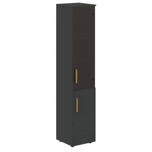 Шкаф колонка комбинированая (R) с топом FHC 40.2(R) Черный графит/Черный графит 404х429х1983 FORTA