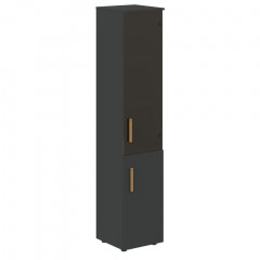 Шкаф колонка комбинированая (R) с топом FHC 40.2(R) Черный графит/Черный графит 404х429х1983 FORTA