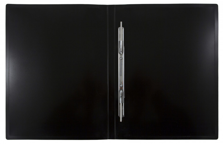 Папка метал.пруж.скоросш. Бюрократ DeLuxe DL07PBBERRY A4 пластик 0.7мм кор.27мм черничный