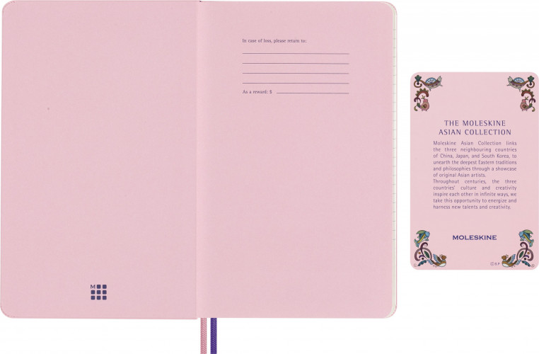 Блокнот Moleskine LIMITED EDITION SAKURA LESU07QP060NB Large 130х210мм обложка текстиль 176стр. линейка ассорти Momoko Sakura