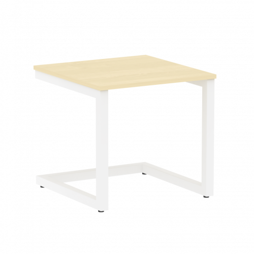 Home Office Стол журнальный VR.SP-2-58.G Клён/Белый металл 580*600*550