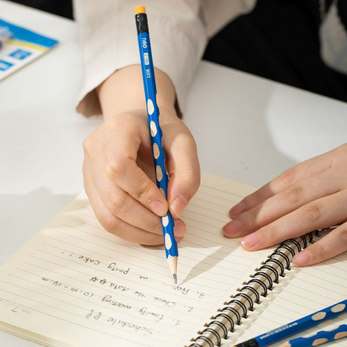 Набор карандашей ч/г Deli EC016-MT U-Touch 2.2мм НВ трехгран. синий блистер (3шт) ластик