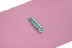 Папка метал.зажим Бюрократ Gems GEM07CPIN A4 пластик 0.7мм торц.карм с бум. встав розовый аметист