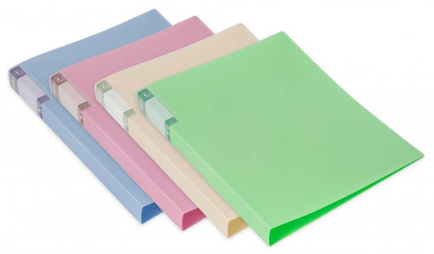 Папка метал.зажим Бюрократ Gems GEM07CPIN A4 пластик 0.7мм торц.карм с бум. встав розовый аметист