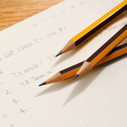 Набор карандашей ч/г Deli EC004-MT Scribe 2.4мм HB шестигран. тополь блистер (4шт) ластик