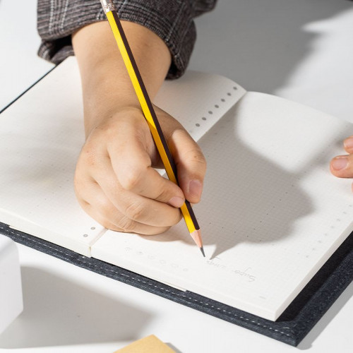 Набор карандашей ч/г Deli EC004-MT Scribe 2.4мм HB шестигран. тополь блистер (4шт) ластик