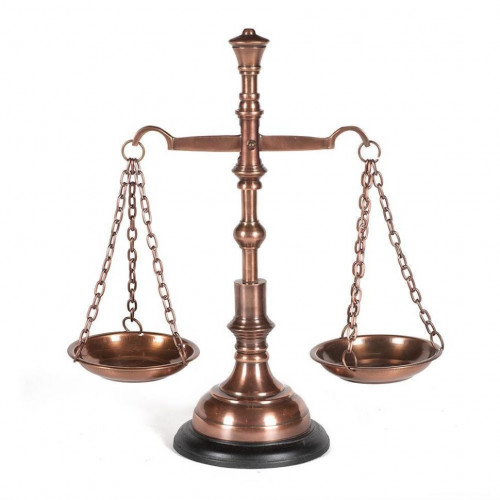 Весы Secret De Maison  (mod. 51082), латунь, 28.5х13х33.5см, античная медь