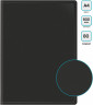 Папка с 80 прозр.вклад. Бюрократ -BPV80BLCK A4 пластик 0.8мм торц.карм с бум. встав черный