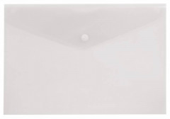 Конверт на кнопке Бюрократ -PK804A5CLEAR A5 пластик 0.18мм прозрачный