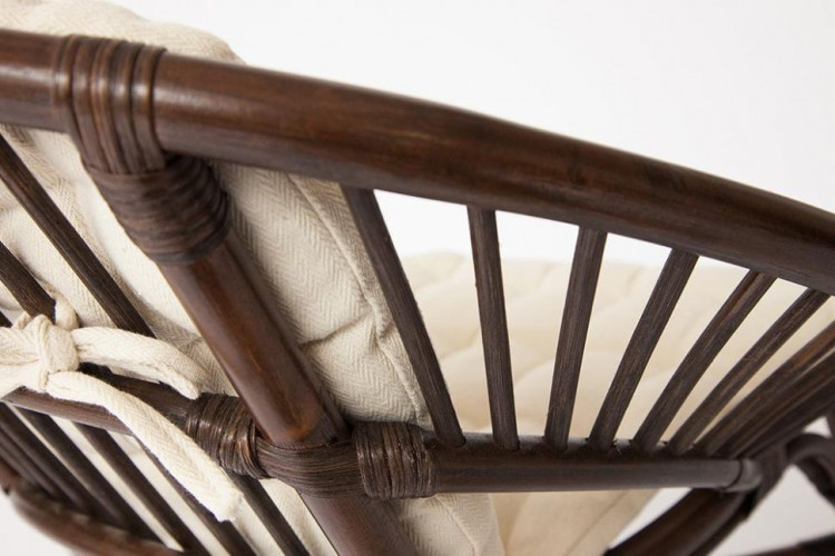 Комплект для отдыха TURKEY (стол круглый (со стеклом)+2 кресла + диван) /с подушками/, ротанг, кр:70х65х78см, дв:120х65х78см, ст:D50х56,5см, walnut (грецкий орех)