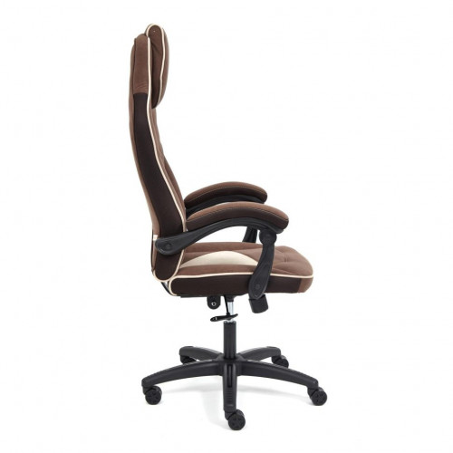 Кресло ARENA, флок , коричневый/бежевый, 6/7