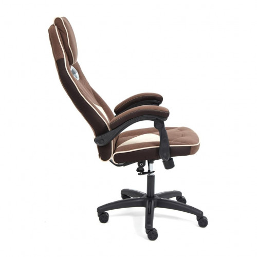 Кресло ARENA, флок , коричневый/бежевый, 6/7