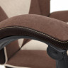 Кресло ARENA, флок , коричневый/бежевый, 6/7