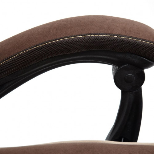 Кресло ARENA, флок , коричневый/бежевый, 6/7