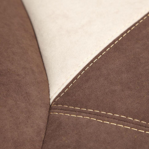 Кресло ARENA, флок , коричневый/бежевый, 6/7