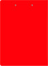 Папка клип-борд Бюрократ -PD602RED A4 пластик 1.2мм красный с крышкой