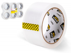 Клейкая лента упаковочная Deli EA319 прозрачная шир.48мм дл.91.5м (упак.:6шт)