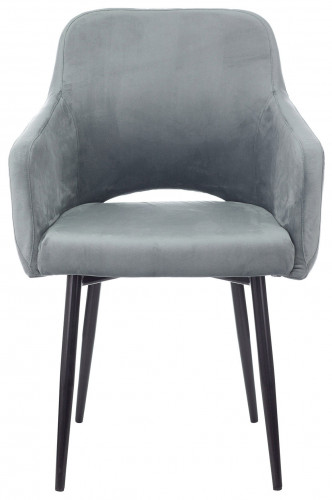 Кресло Бюрократ CH-380F голубая сталь Italia 21 на ножках металл черный