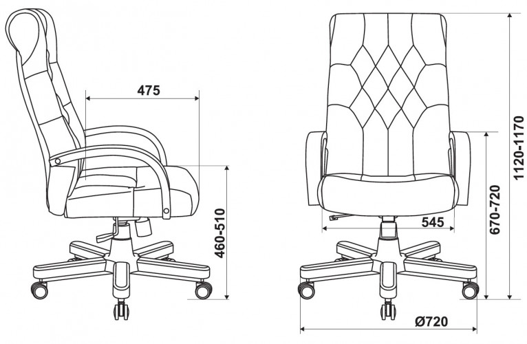 Кресло руководителя Бюрократ T-9928WALNUT Fabric зеленый Italia Green крестов. металл/дерево