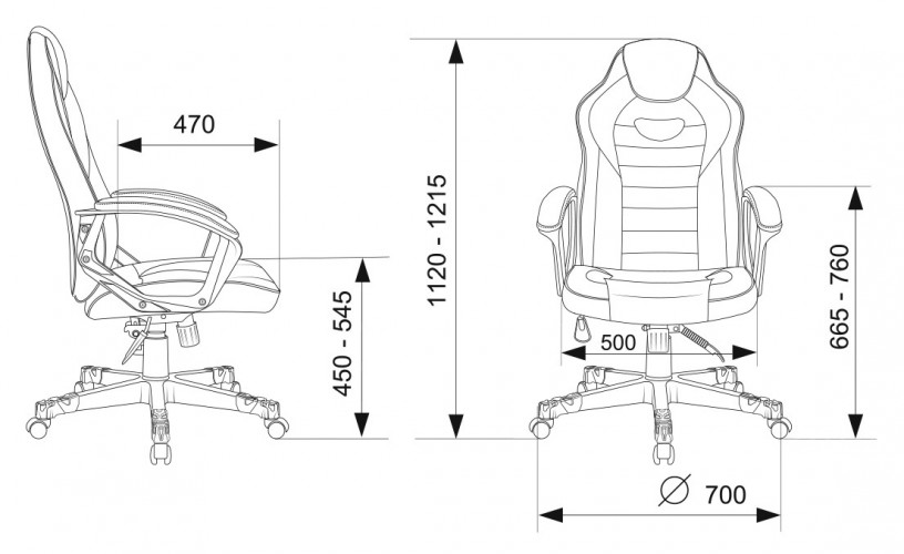 Кресло игровое Zombie GAME 16 черный/голубой эко.кожа/ткань крестов. пластик