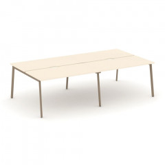 Estetica Рабочая станция на 4 места ES.D.RS-4.3-VP Сатин/Латте металл 2760*1500*750