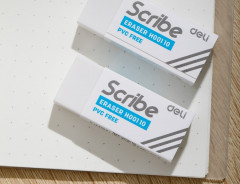 Набор ластиков Deli EH00110-MT Scribe прямоугольный 40х17х12мм белый блистер (4шт)