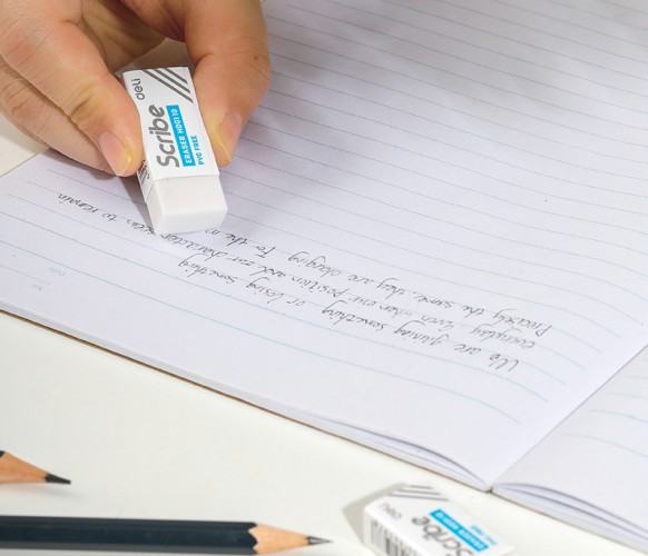 Набор ластиков Deli EH00110-MT Scribe прямоугольный 40х17х12мм белый блистер (4шт)