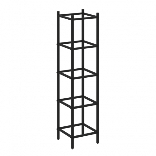 Loft Угловой проходной переходной модуль VR.L-SL.UPK-3.4.3 Чёрный металл 446*446*1869