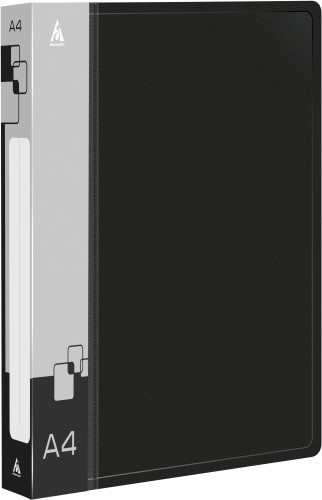 Папка на 2-х кольцах Бюрократ -0827/2R A4 пластик 0.7мм кор.27мм внутр. с вставкой ассорти