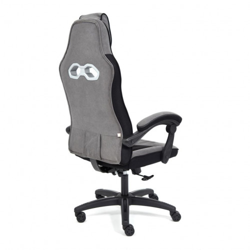 Кресло ARENA, флок , серый/черный, 29/35