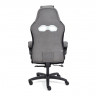 Кресло ARENA, флок , серый/черный, 29/35