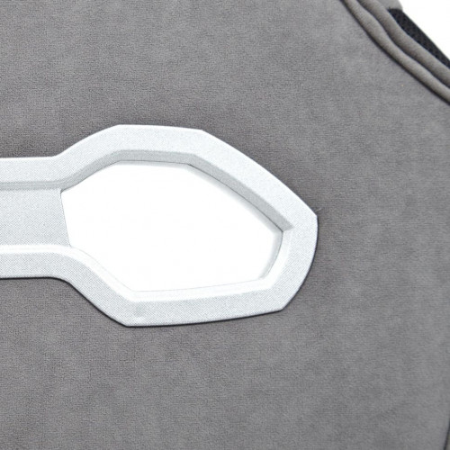 Кресло ARENA, флок , серый/черный, 29/35