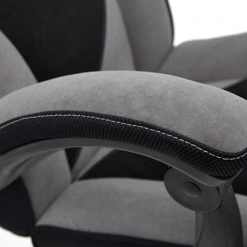 Кресло ARENA, флок , серый/черный, 29/35