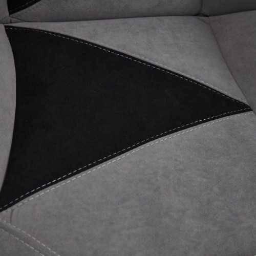 Кресло ARENA, флок , серый/черный, 29/35