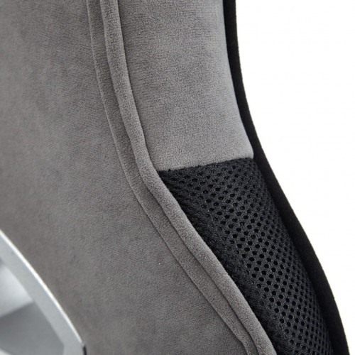Кресло ARENA, флок , серый/черный, 29/35