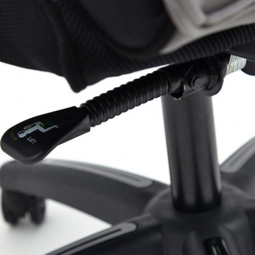 Кресло ARENA, флок , серый/черный, 29/35