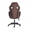 Кресло DRIVER (22), флок/ткань, коричневый, 6/TW-24