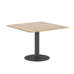 Конференц стол WCT 1111 Бук Тиара/Антрацит 1100х1100х754 WAVE