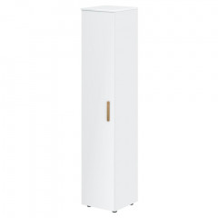Шкаф колонка с глухой дверью и топом FHC 40.1 Белый премиум/Белый премиум 404х429х1983 FORTA