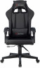 Кресло игровое Zombie GAME TETRA черный/карбон эко.кожа крестов. пластик