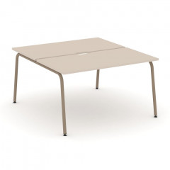 Estetica Рабочая станция на 2 места ES.D.RS-2.3-VK Капучино/Латте металл 1380*1500*750