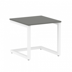 Home Office Стол журнальный VR.SP-2-58.G Металлик/Белый металл 580*600*550