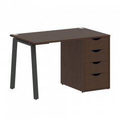 Home Office Стол письменный VR.SP-3-118.4.A Венге/Антрацит металл 1180*720*750