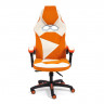 Кресло ARENA, флок/ткань, молочный/оранжевый, 4/18/07